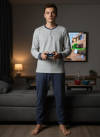 Pigiama Uomo "Soft-Touch" – Comfort e Stile per il Relax Quotidiano